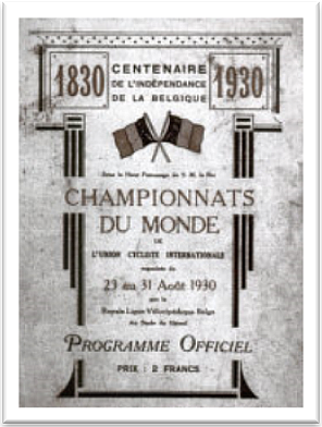UCI WCRR 1930 Poster